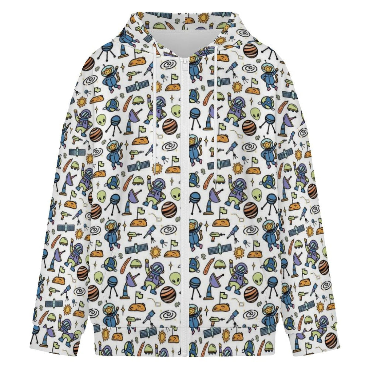 All About Space Women's Full-Zip Hoodie
