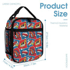 Comic Book Backpack, Lunch Bag & Pencil Case Set