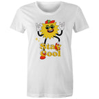 Stay Cool - Womens T-shirt White Womens T-shirt Printed In Australia
