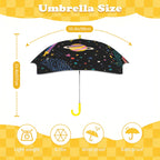 Colourful Space Kids Safe Round Corner Umbrella Kids Safe Round Corner Umbrella Printed Offshore Space