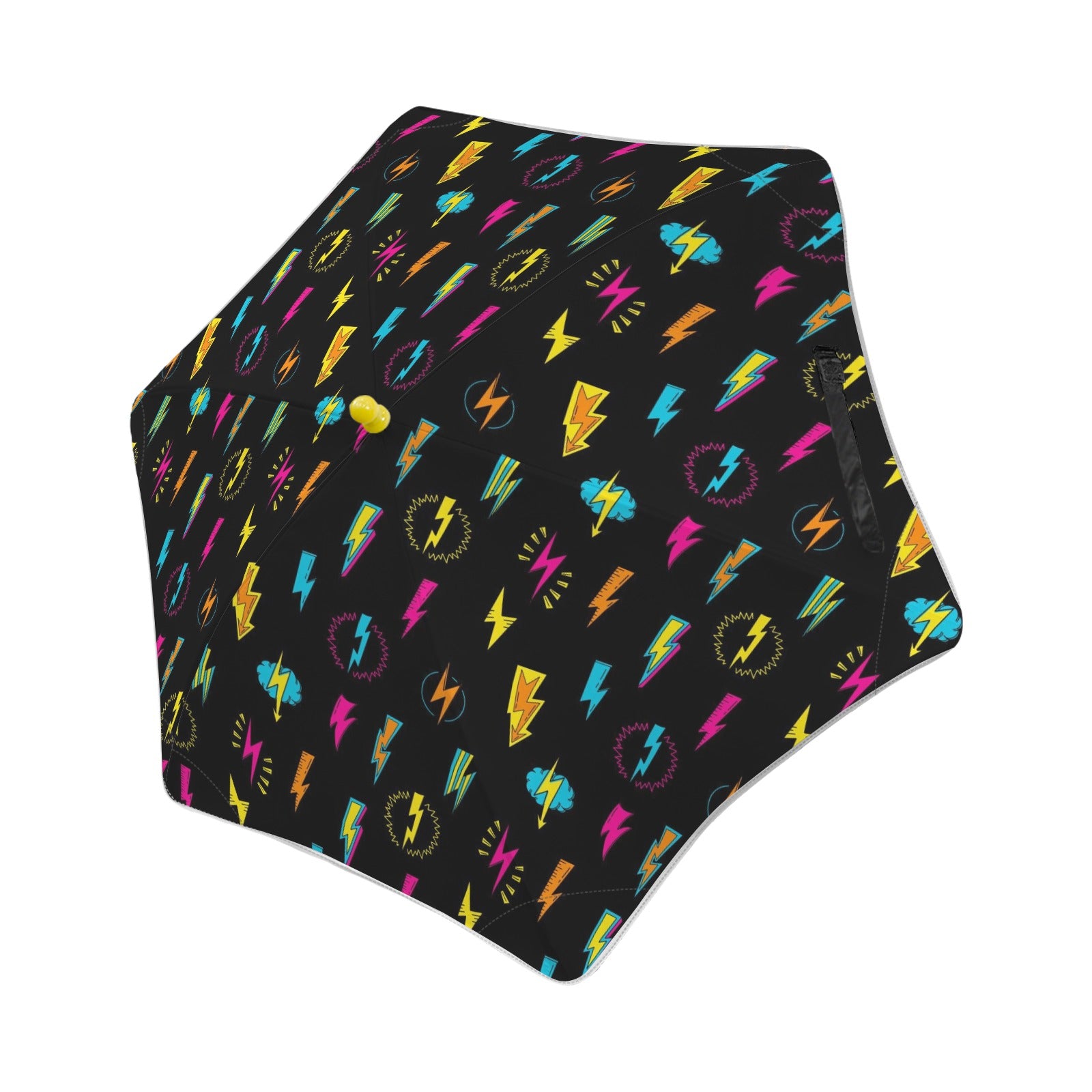 Fun Lightning Kids Safe Round Corner Umbrella One Size Kids Safe Round Corner Umbrella comic Printed Offshore