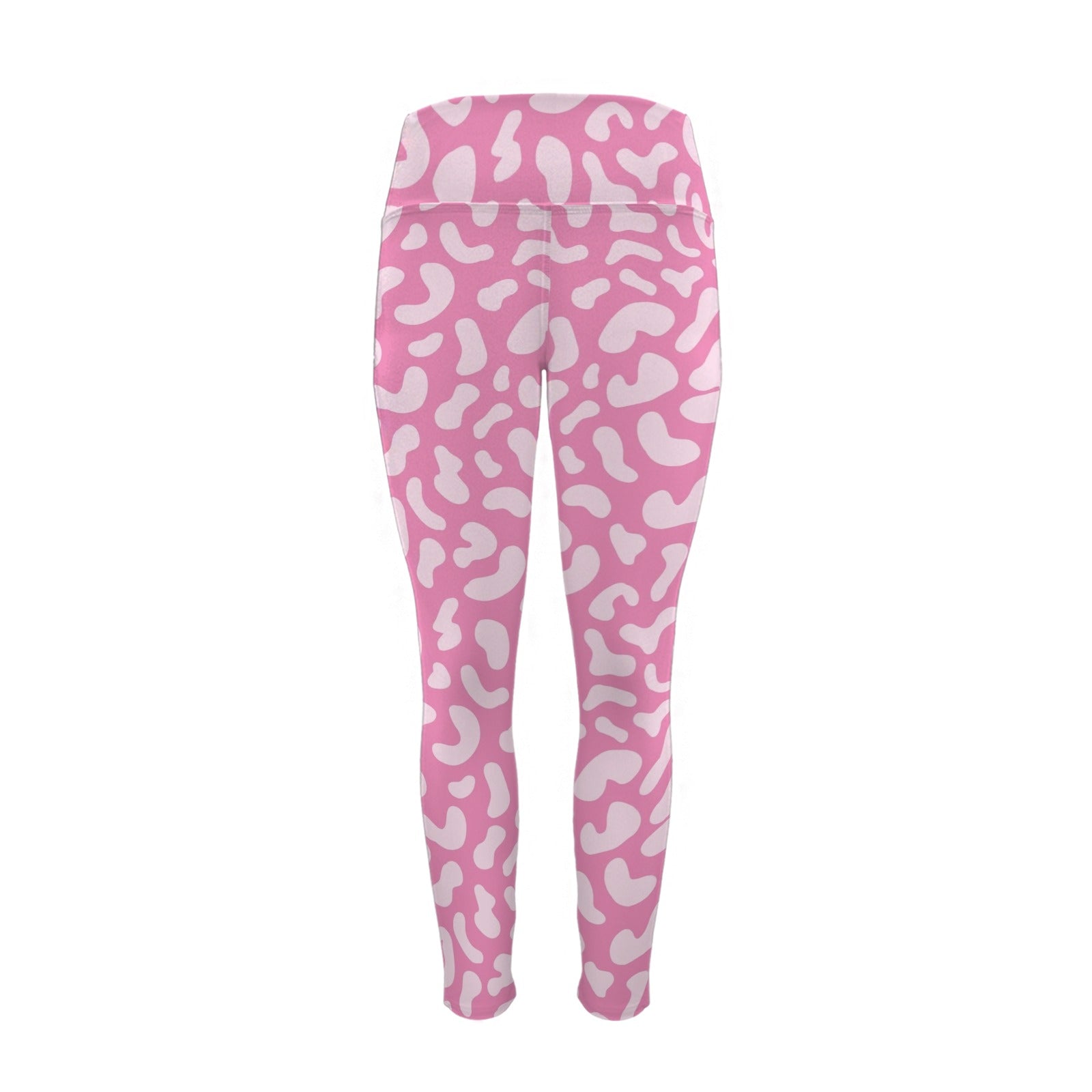 Pink Leopard - Women's High Waist Pockets Yoga Leggings