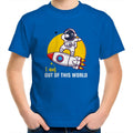 I Am Out Of This World, Astronaut Kid's AS Colour T-Shirt Bright Royal Kids Youth T-shirt Printed In Australia Space