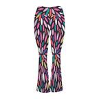 Colour Burst High Waist Crossover Tummy Control Flare Leggings High Waist Flare Leggings Printed Offshore