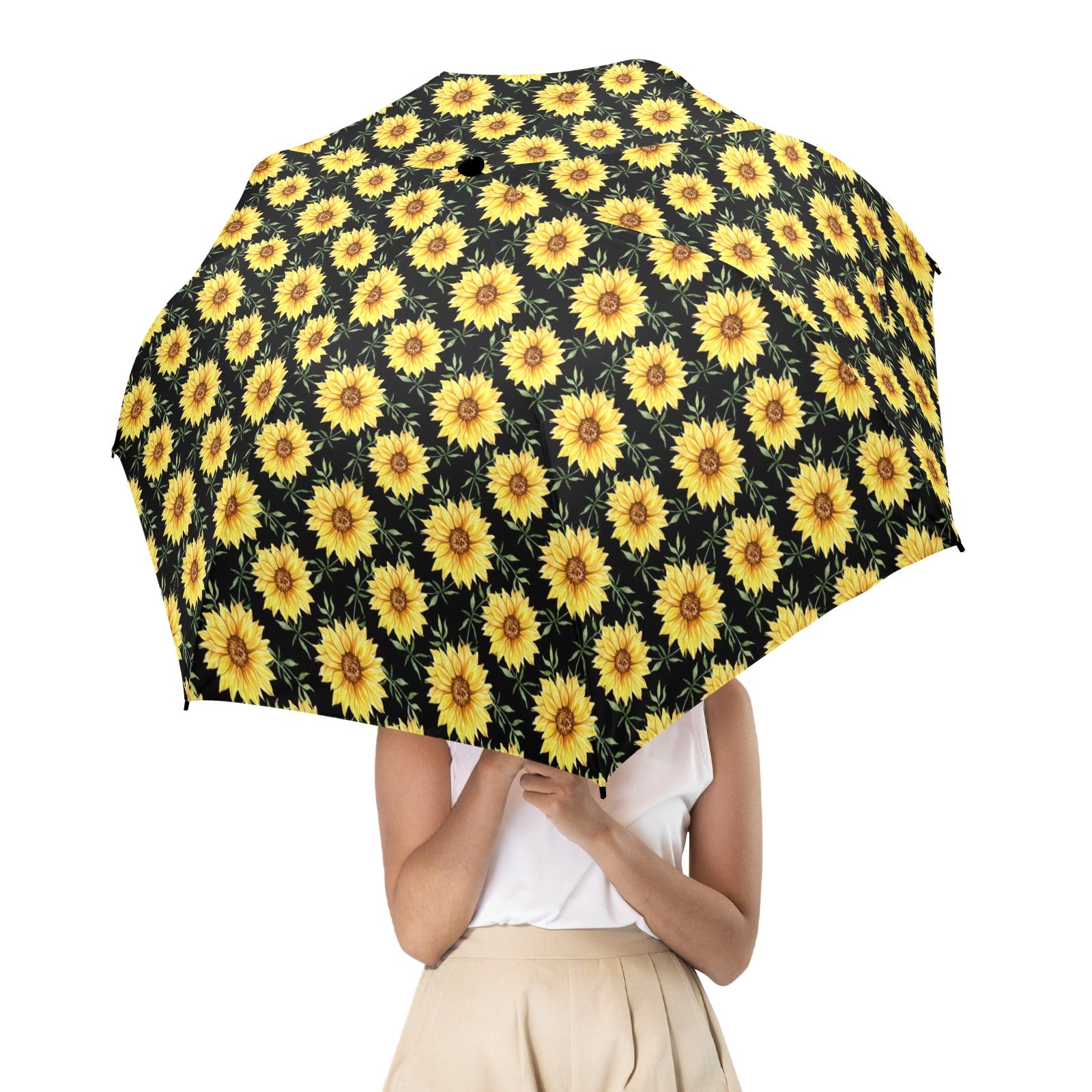 Painted Sunflower Umbrella Umbrella Plants Printed Offshore