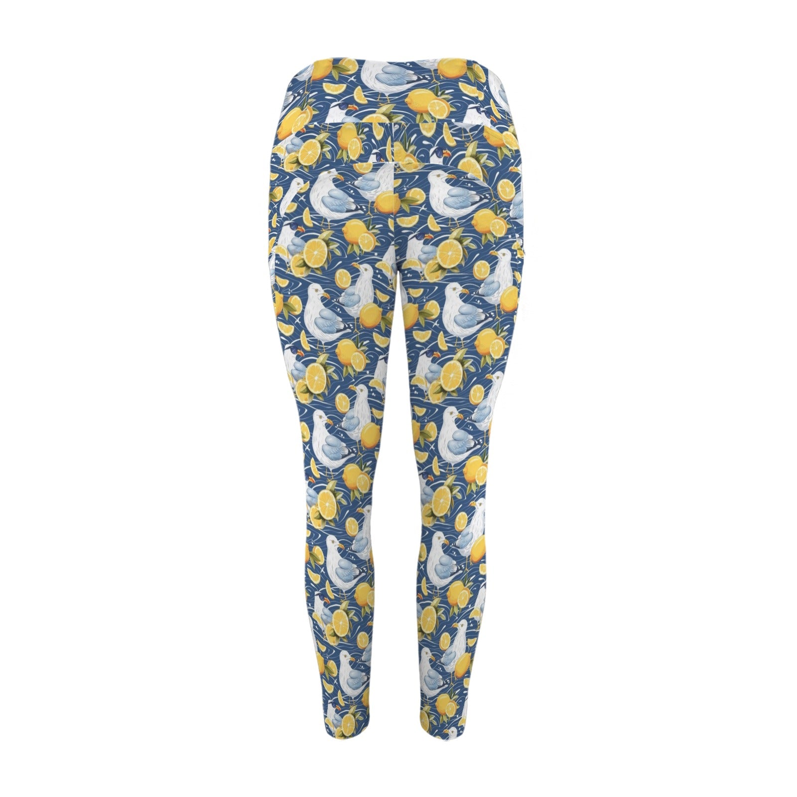 Lemon Seagull Women's High Waist Pockets Yoga Leggings Women's High Waist Pockets Yoga Leggings animal Printed Offshore