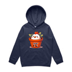Chicken Pot Pi, Maths - Kids Hoodie Midnight Blue Kids Hoodie Printed In Australia