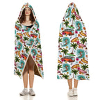 Surfing Safari Kids Hooded Blanket 100cm x 130cm