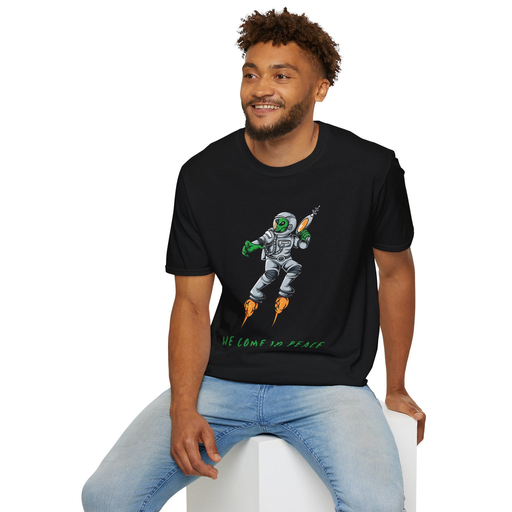 Alien, We Come In Peace - Unisex Softstyle T-Shirt