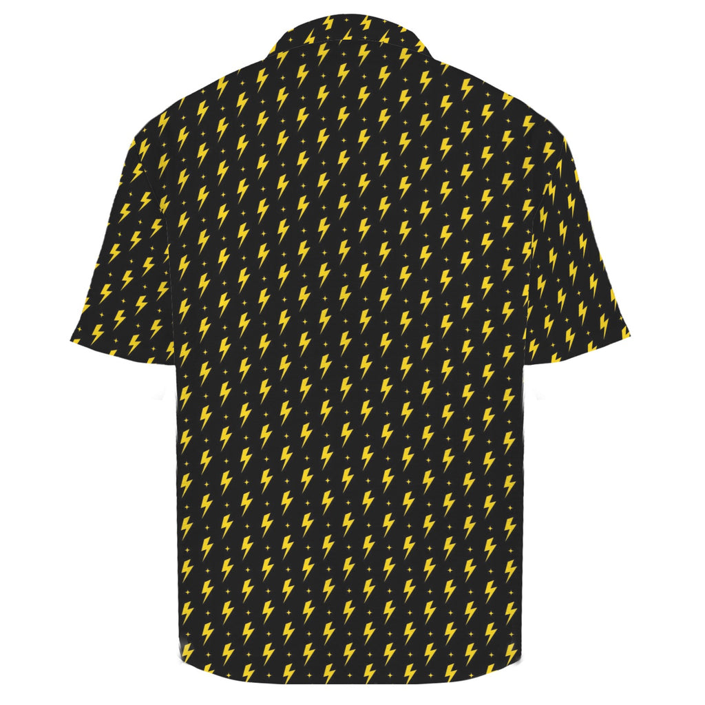 Yellow Lightning Men's Crinkle Hawaiian Shirt