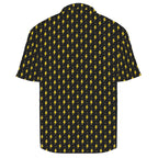 Yellow Lightning Men's Crinkle Hawaiian Shirt