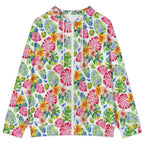 Bright Painted Topical Women's Full-Zip Hoodie