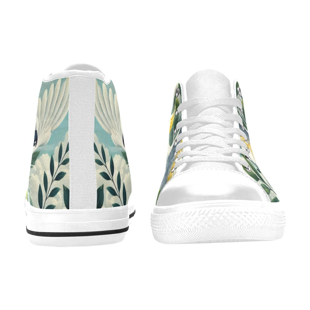 Cockatoo - Kids High Top Canvas Shoes