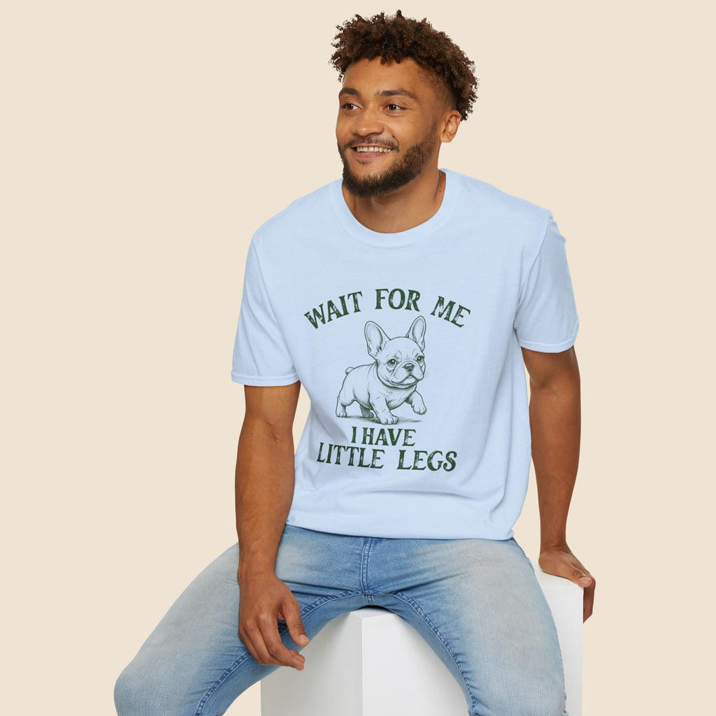 Wait For Me French Bulldog Unisex T-Shirt Unisex Adult T-shirt animal Globally Fulfilled