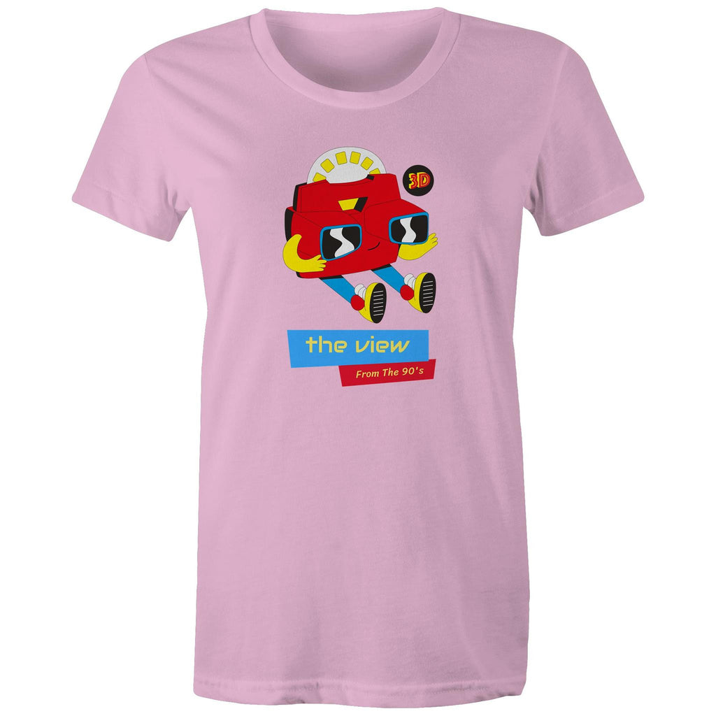 The View From The 90's - Womens T-shirt Pink