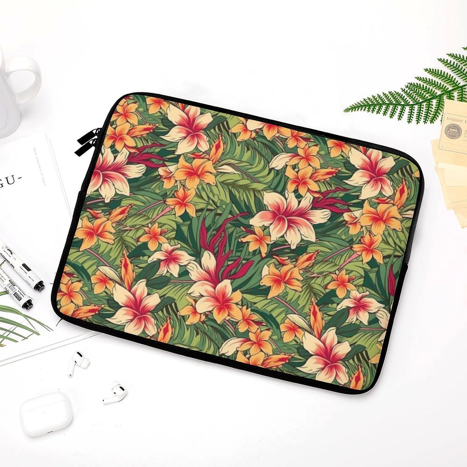 Vintage Hawaiian Floral - Laptop Sleeve (Multiple Sizes)