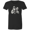 Alien Bigfoot Heart Hands Women's AS Colour T-shirt Black Womens T-shirt Love Printed In Australia Sci Fi