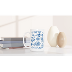 Respect The Locals, Sea Life - White 15oz Ceramic Mug 15oz Mug animal Globally Fulfilled Ocean