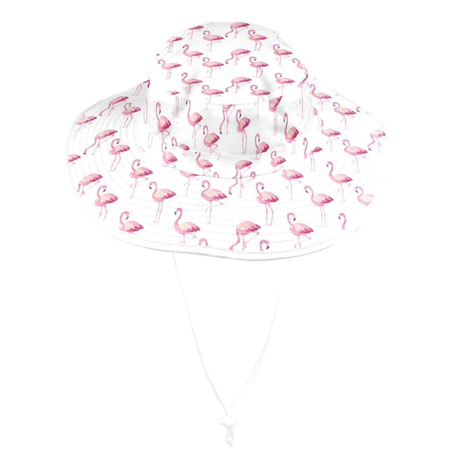 Flamingos Wide Brim Bucket Hat Wide Brim Bucket Hat animal Printed Offshore