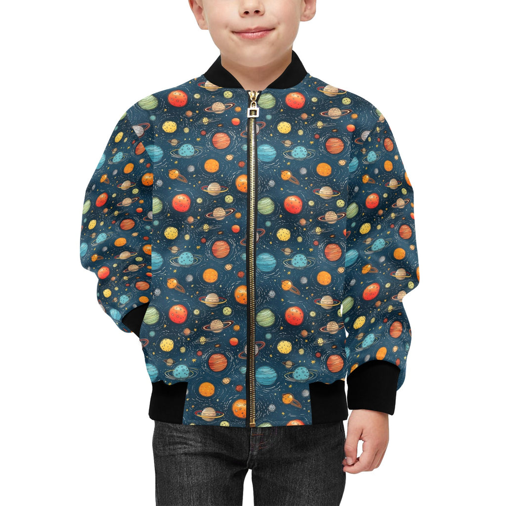Galaxy Kids Bomber Jacket Kids Bomber Jacket Printed Offshore Space
