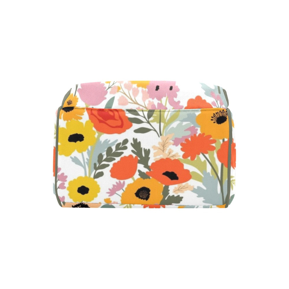 Fun Floral - Multi-Function Backpack, Nappy / Diaper Bag