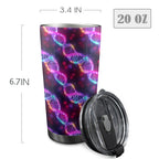 DNA Glow - 20oz Mobile Tumbler with Lid (Black Lock) 20oz Travel Mug Printed Offshore Science