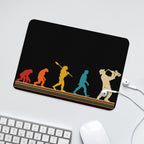 Evolution Of A Saxophone Player Leather Mouse Pad Leather Mouse Pad Music Printed Offshore