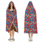 Comic Book Cells Kids Hooded Blanket 100cm x 130cm Kids Hooded Blanket comic Printed Offshore