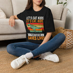 Punctuation Saves Lives Dinosaur, Let's Eat Kids Unisex T-shirt Unisex Adult T-shirt Globally Fulfilled