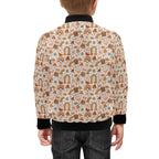 Peace And Love Kids Bomber Jacket Kids Bomber Jacket Printed Offshore Retro