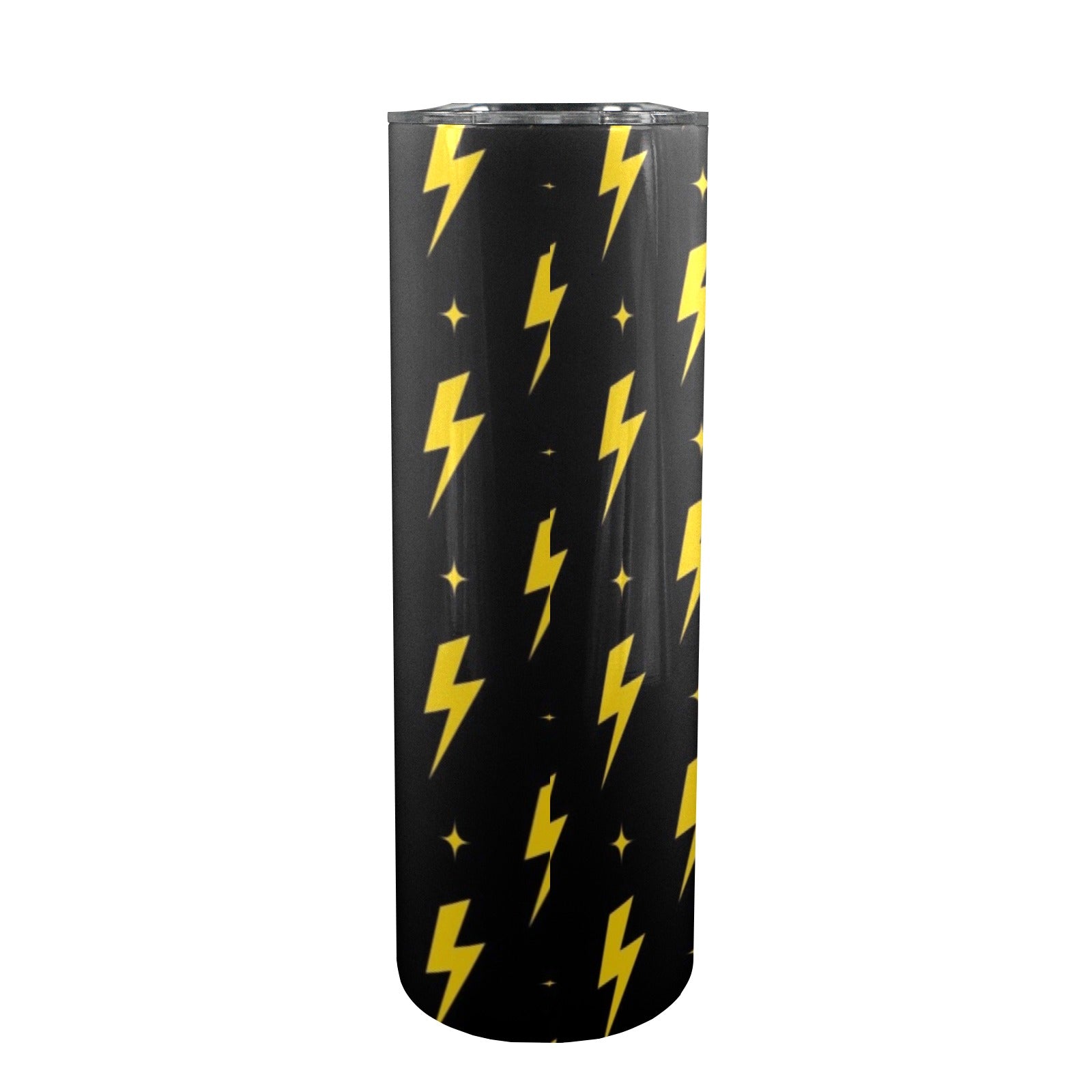 Yellow Lightning - 20oz Tall Skinny Tumbler with Lid and Straw