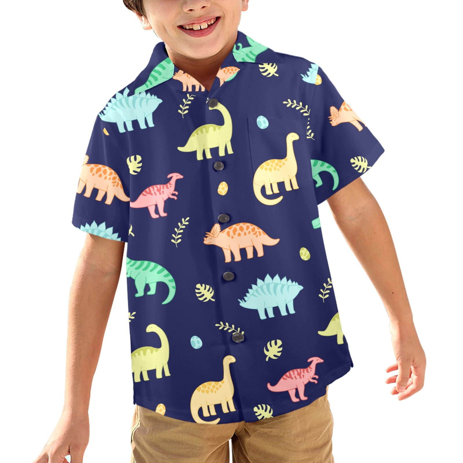 Dinosaurs - Junior Kids Hawaiian Shirt