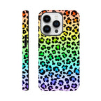 Rainbow Leopard Print - Apple iPhone Tough case iPhone 14 Pro iPhone Tough Case animal Globally Fulfilled