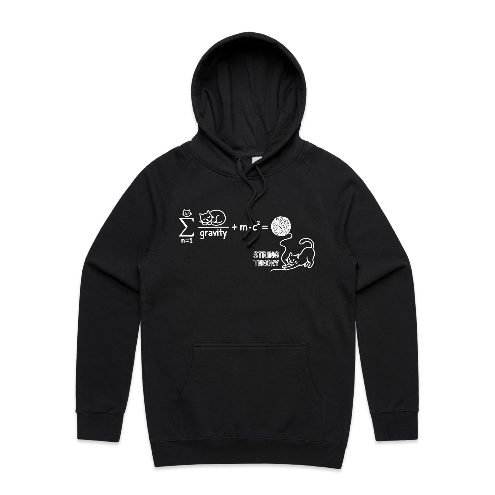 Cat String Theory Physics Men's AS Colour Hoodie