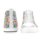 Bright Burst - Kids High Top Canvas Shoes
