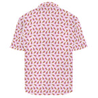 Pink Ice Cream Cones Men's Crinkle Hawaiian Shirt