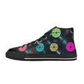 Retro Vinyl Records - Men's High Top Canvas Shoes