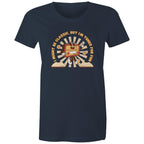 I Might Be Classic But I'm Tuned For Fun, Old Radio - Womens T-shirt Navy Womens T-shirt Music Printed In Australia Retro