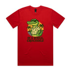 In A While, Crocodile Men's AS Colour T-shirt Red Mens T-shirt animal Printed In Australia