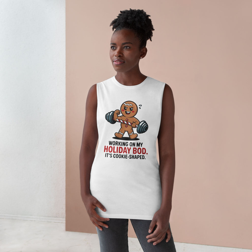 Gingerbread Holiday Bod - Unisex Barnard Tank