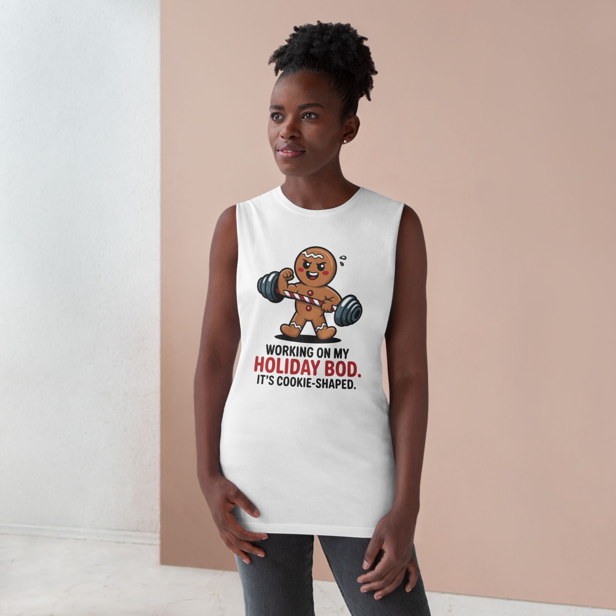 Gingerbread Holiday Bod - Unisex Barnard Tank
