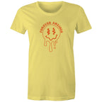 Forever Anxious - Womens T-shirt Yellow Womens T-shirt Printed In Australia