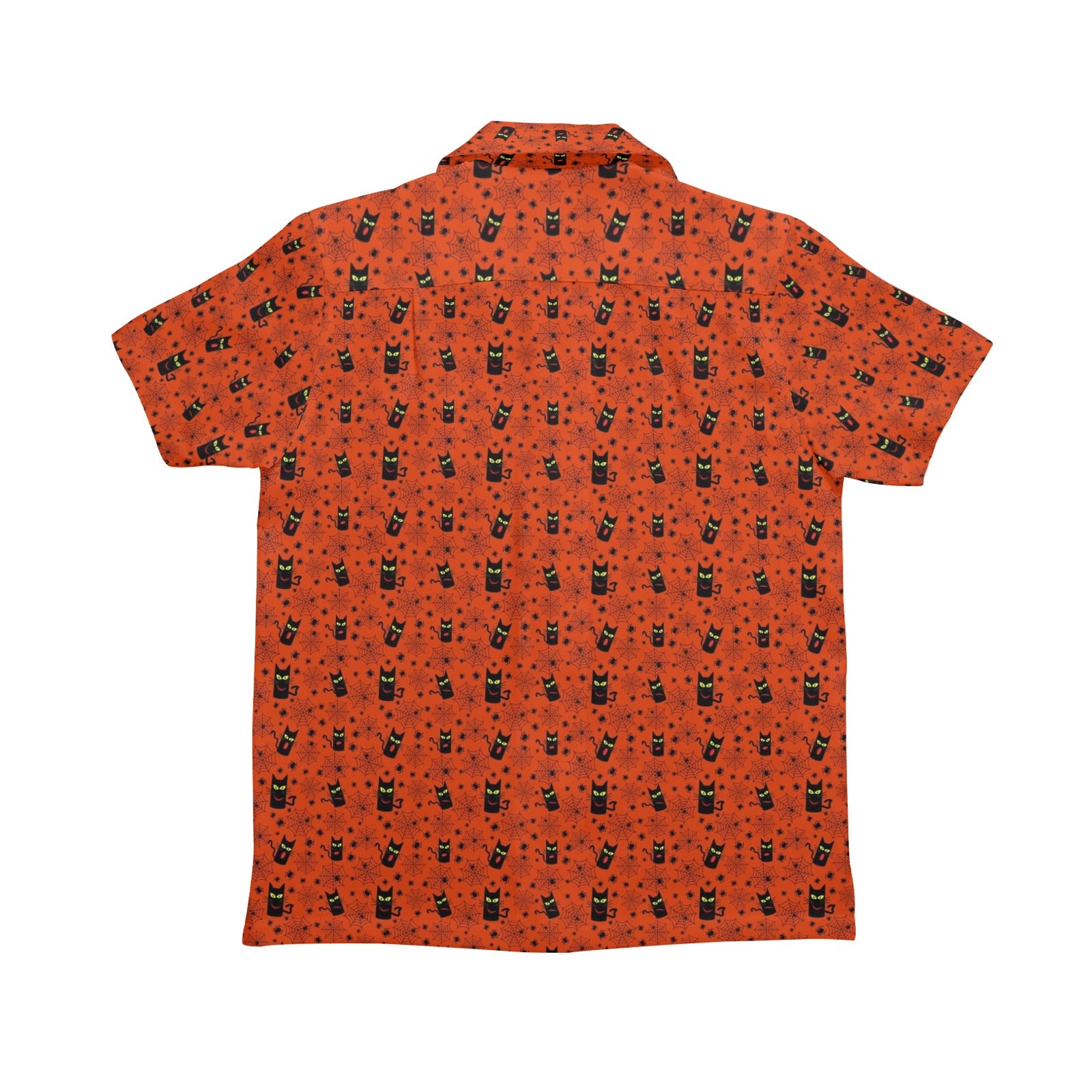 Halloween Black Cats Senior Kids Hawaiian Shirt