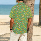 Busy Bees Men's Crinkle Hawaiian Shirt