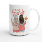 Best Friends - White 15oz Ceramic Mug 15oz Mug Globally Fulfilled