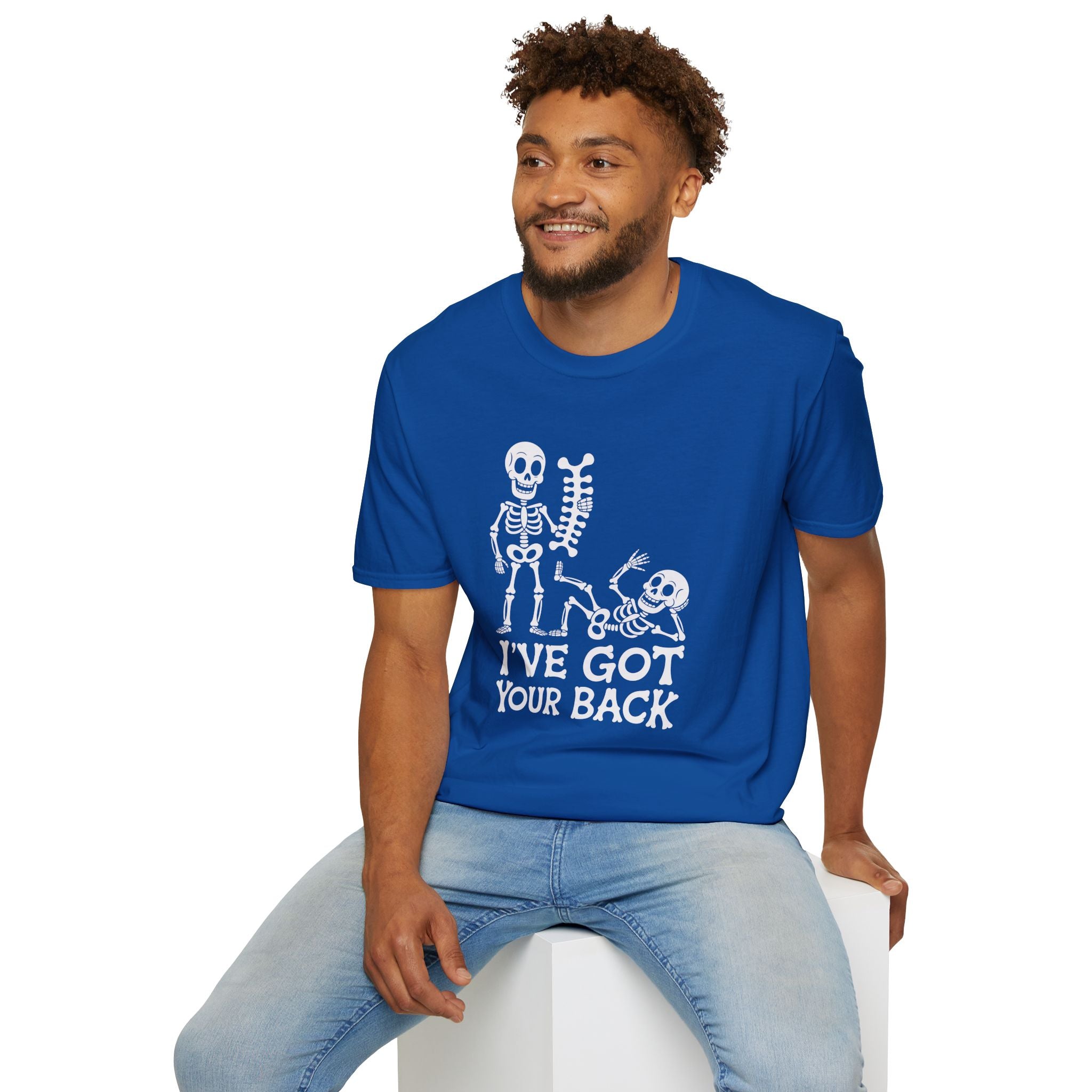 Skeleton, I've Got Your Back - Unisex Softstyle T-Shirt