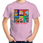 Born To Rock - Kids Youth T-Shirt Pink Kids Youth T-shirt Music Printed In Australia