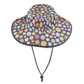 Groovy Flowers Wide Brim Bucket Hat Wide Brim Bucket Hat Plants Printed Offshore Retro