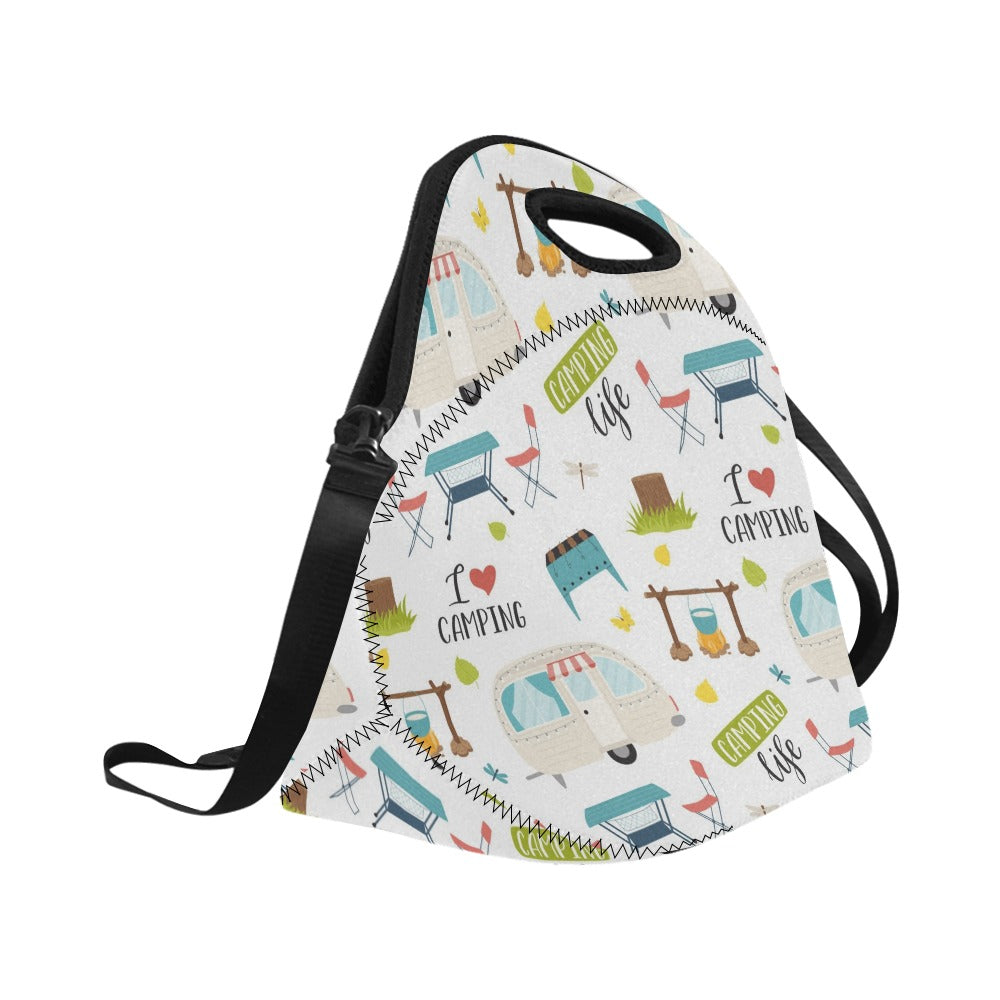 Camping Life - Neoprene Lunch Bag Neoprene Lunch Bag Printed Offshore