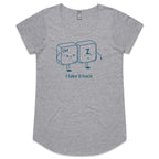 Ctrl Z, Computer Keyboard, I Take It Back - Womens Scoop Neck T-Shirt Grey Marle Womens Scoop Neck T-shirt Printed In Australia Tech